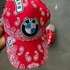 BMW Red Bandana Cap